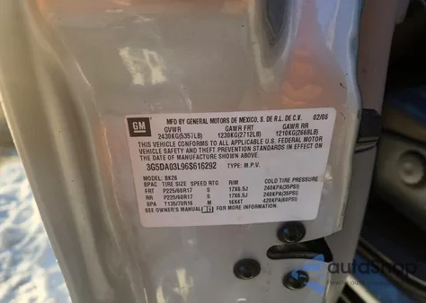 2006 Buick Rendezvous Cx z USA, uszkodzony, nr VIN 3G5DA03L96S616292